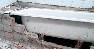 Демонтаж ванной комнаты в каменке - стоимость работ от 831 руб. | Сварной-Кам
